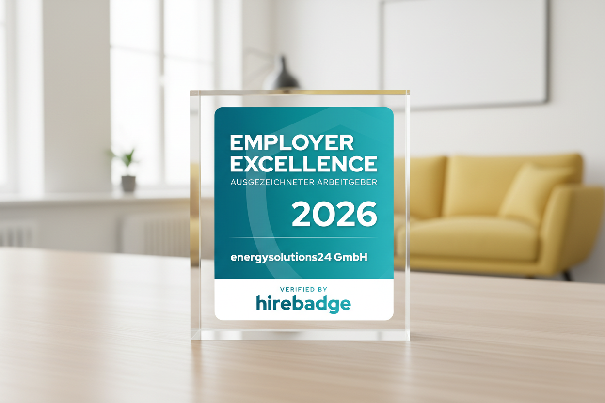 energysolutions24 mit hirebadge ausgezeichnet